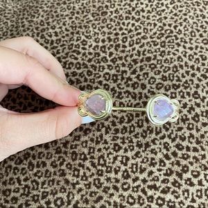 KENDRA SCOTT Cuff Bracelet - Gold & light purple